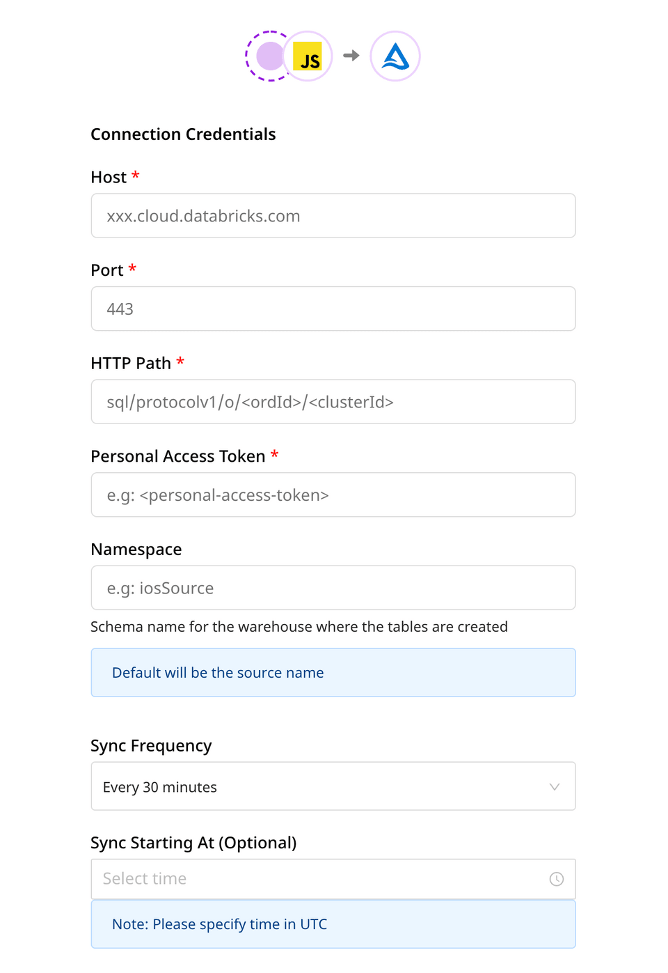 Delta Lake destination settings in RudderStack