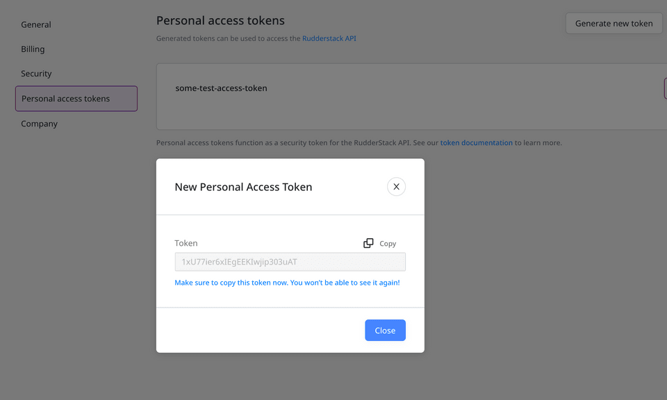 Personal Access Tokens Personal Access Tokens