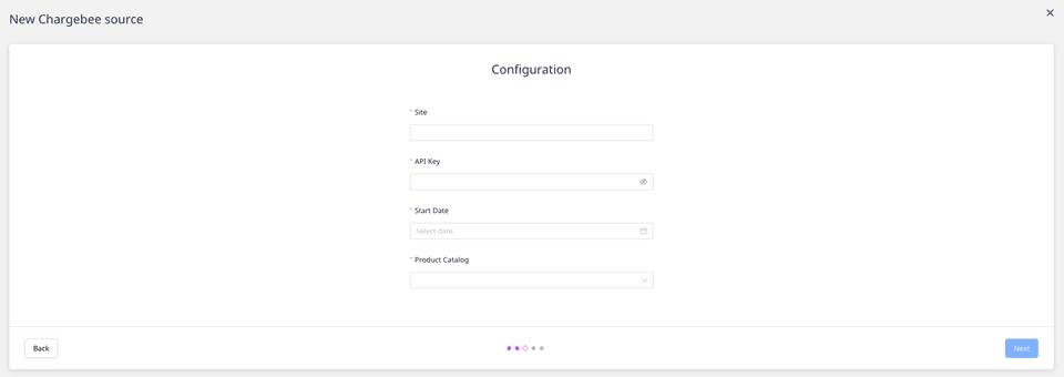 Chargebee connection settings Chargebee connection settings