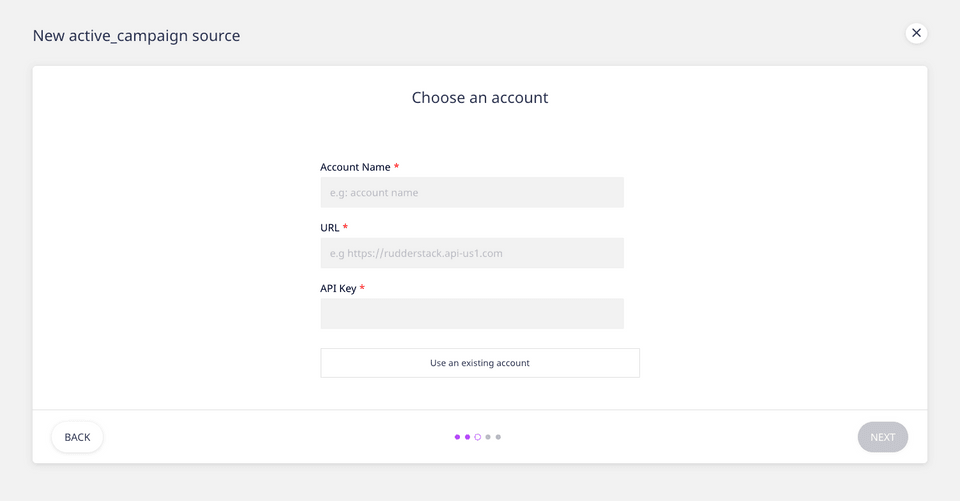 Give RudderStack access to ActiveCampaign