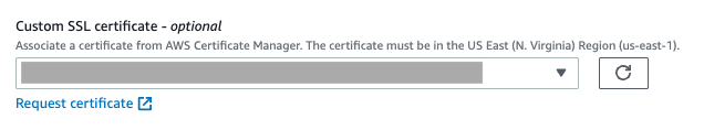 Custom SSL certificate Custom SSL certificate