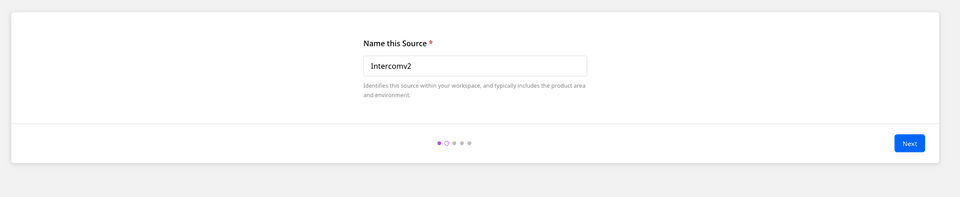 Assigning source name