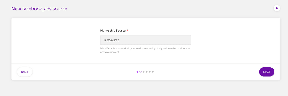 Assign a name to your source