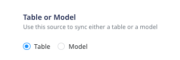 table model options table model options