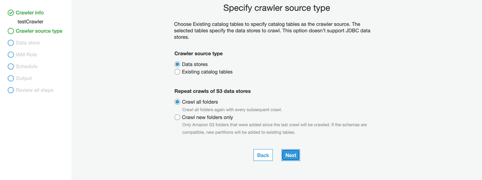 Crawler source type Crawler source type