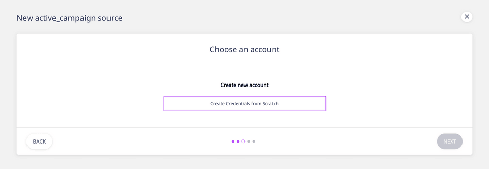 Create credentials from scratch