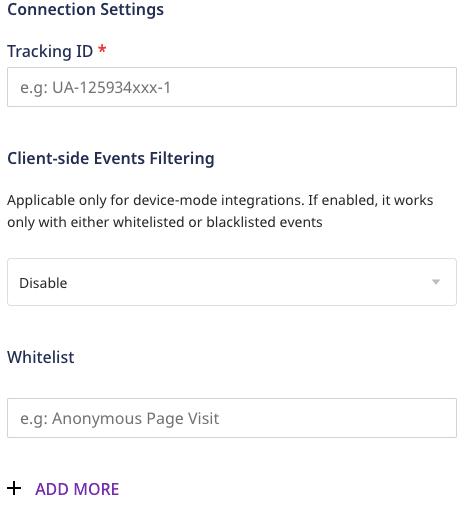 google analytics connection settings 1