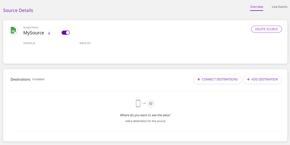 Connect Destinations