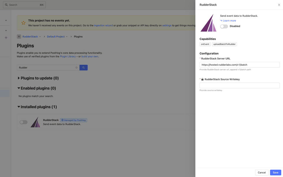 RudderStack Server URL